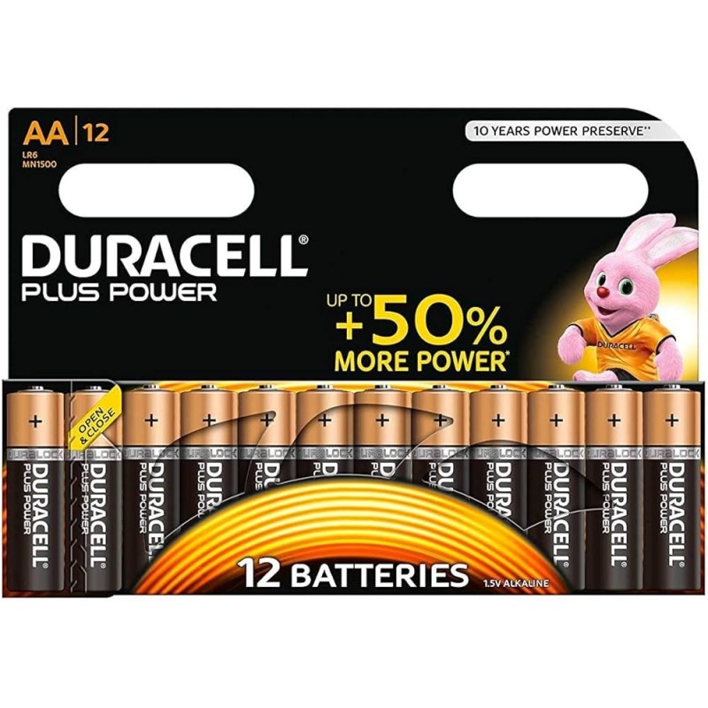 Duracell Batterie AA Plus 12 pezzi